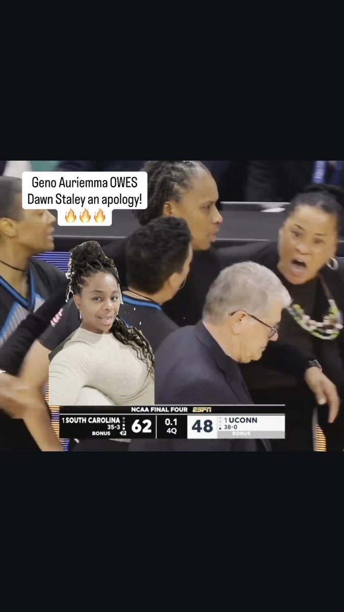 Let me be Clear: Geno Auriemma OWES Dawn Staley an apology for the verbal altercation he initiated, & to regain the class he left on the court. Focusing on Dawn's reaction afterwards--who's in a calm state before* Geno spoke--ignores the sequence of events captured on video.