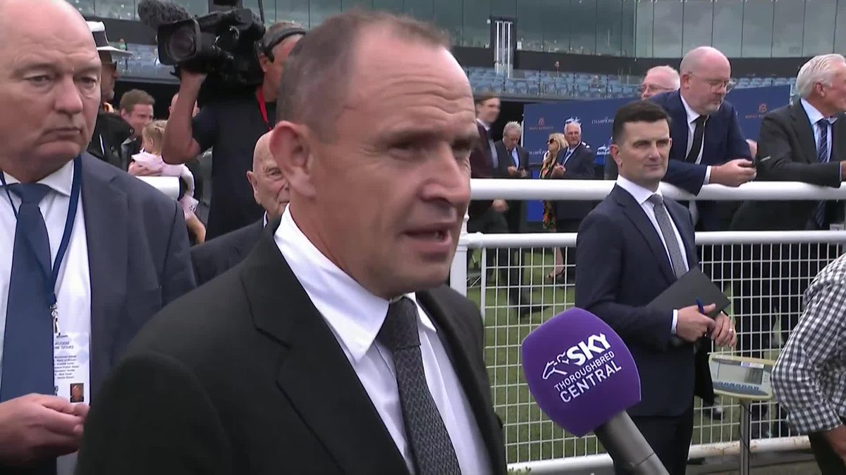 Champion trainer Chris Waller and prominent owner-breeder Gerry Harvey were all smiles when Greg Radley spoke to them after the Group 1 Inglis Sires Chris Waller Racing