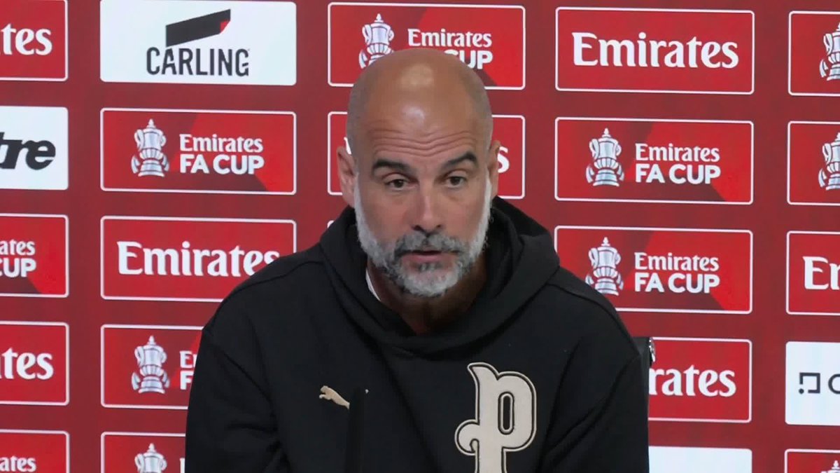 Pep Guardiola says Man City won't stand in Rodri's way if he wants to leave for Real Madrid, but adds he 'knows what the club wants' 🎙️