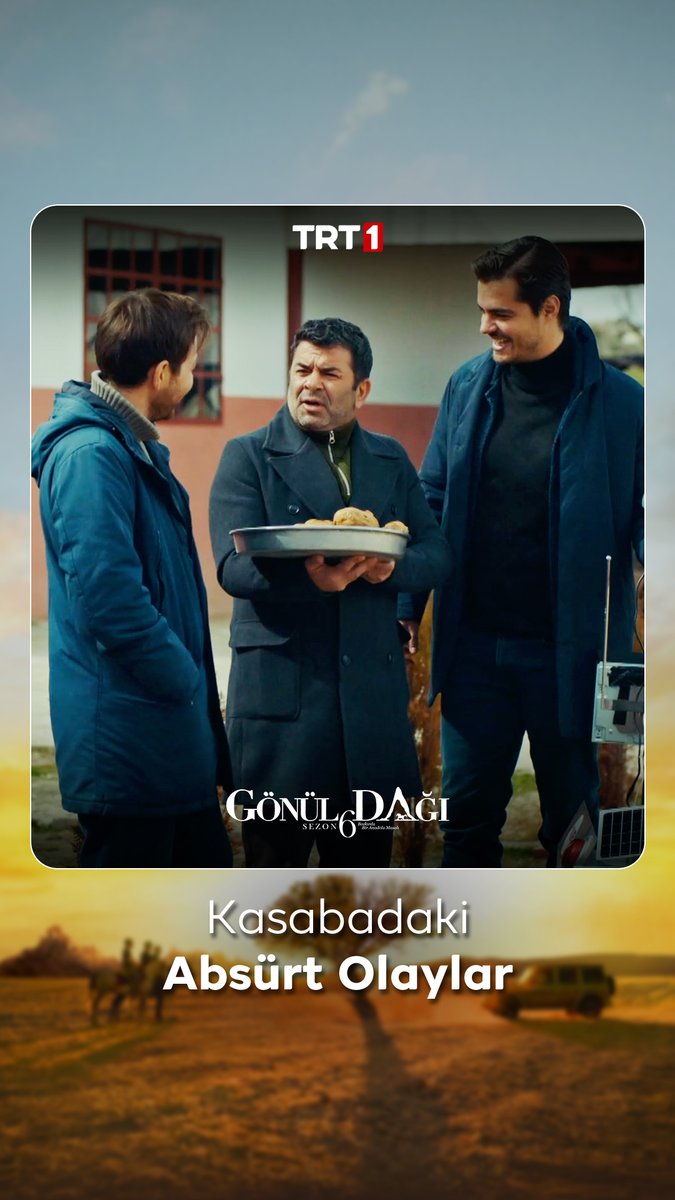 "Gedelli’de daha absürt ne olabilir ki?" demeyin! 😅 #GönülDağı yeni bölümüyle bu akşam saat 20.00'de TRT 1'de! 📺 Gönül Dağı