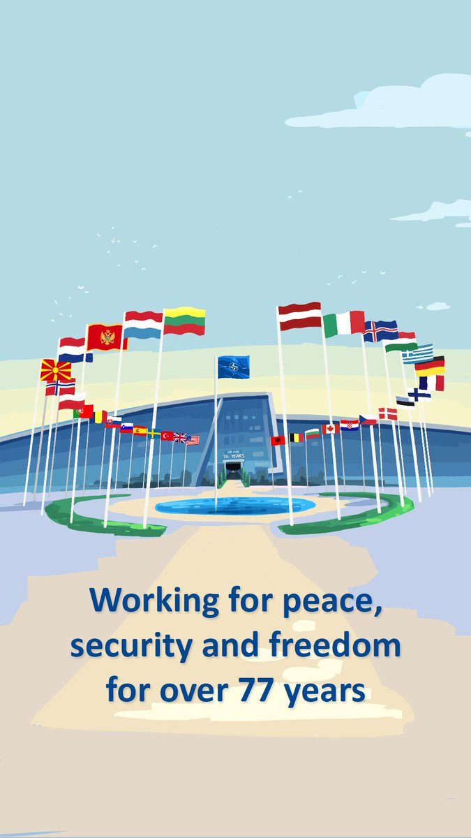 Working for peace, security and freedom for 7️⃣7️⃣ years