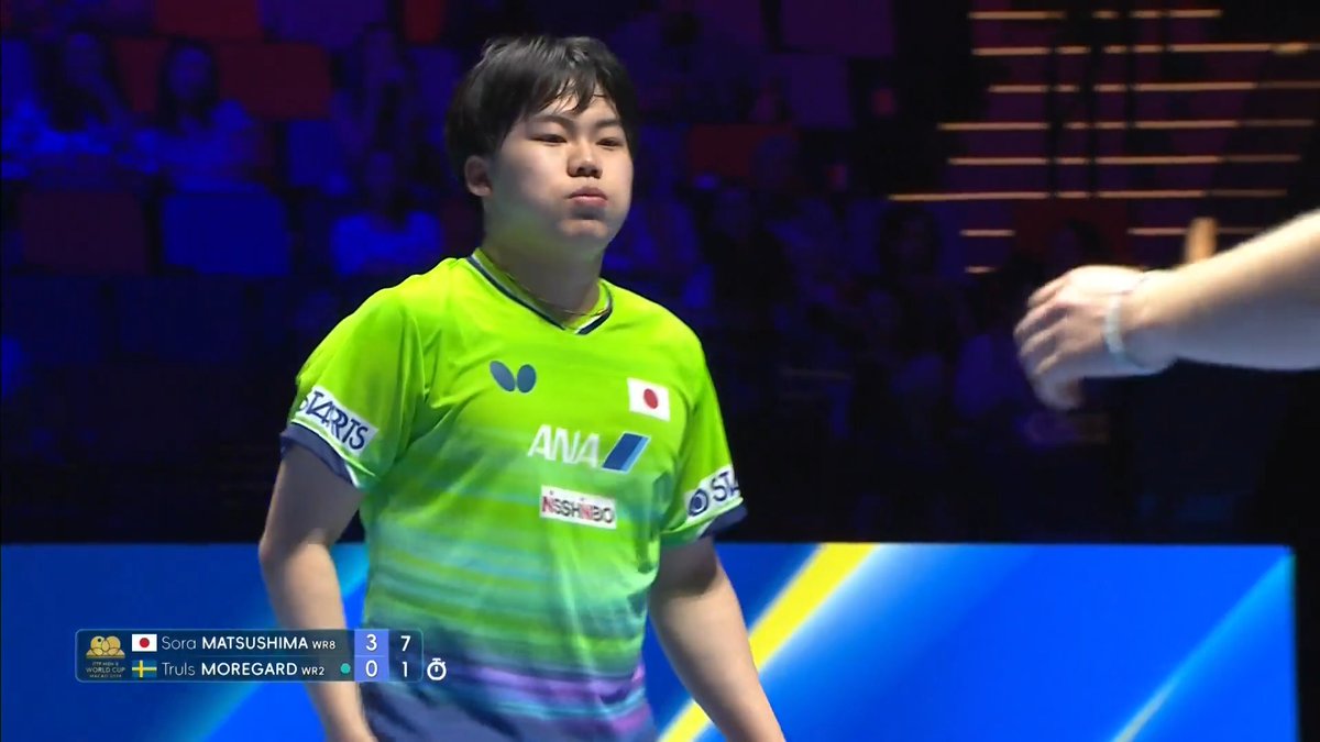 #松島輝空 世界2位のモーレゴードを圧倒🔥 準決勝進出で🥉銅メダルが以上確定 #ITTF男女W杯 2026🇲🇴 ■男子シングルス準々決勝 🇯🇵#松島輝空 4-0 モーレゴード🇸🇪 11-7/11-7/11-8/11-1 日本勢の試合・決勝戦をU-NEXTでLIVE配信 今すぐ31日間無料トライアル 📲 #卓球