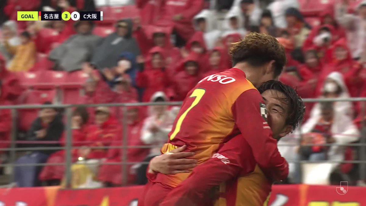 冷静にシュートを放ち、和泉が今季初得点✨ 🎦 ゴール動画 🏆 明治安田J1百年構想リーグ 地域リーグラウンド 第9節 🆚 名古屋vsC大阪 🔢 3-0 ⌚️ 61分 ⚽️ 和泉 竜司(名古屋) #Jリーグ