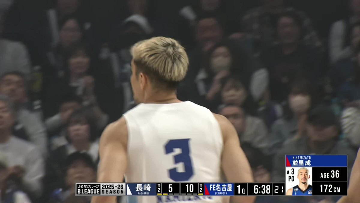 ファンタジスタはここでも😏 並里成(NaritoNamizato) ファイティングイーグルス名古屋 📡バスケットLIVEで生配信中 #Bリーグ #りそなグループ