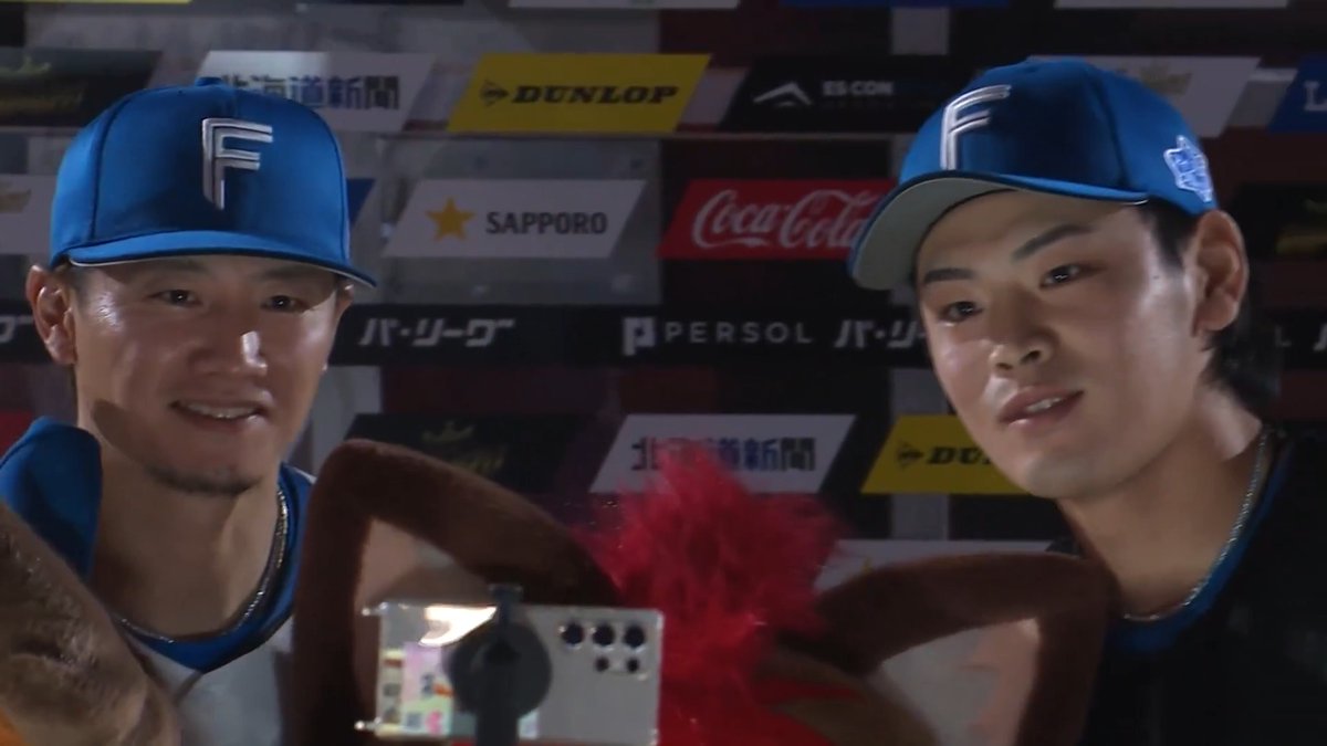 ／ 4/4 ヒーローインタビュー⚾️ ＼ 北海道日本ハム 西川遥輝 選手 野村佑希 選手✨
