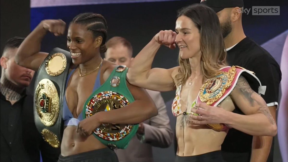 Last look before leather gets swung! Caroline Dubois vs Terri Harper Two champions. Two belts. One city. London decides tonight who runs Lightweight. ——— Sunday, April 5th 🇬🇧 5pm BST LIVE on Sky Sports 🇺🇸 12pm ET LIVE on ESPN+ #DuboisHarper #ScotneyFlores