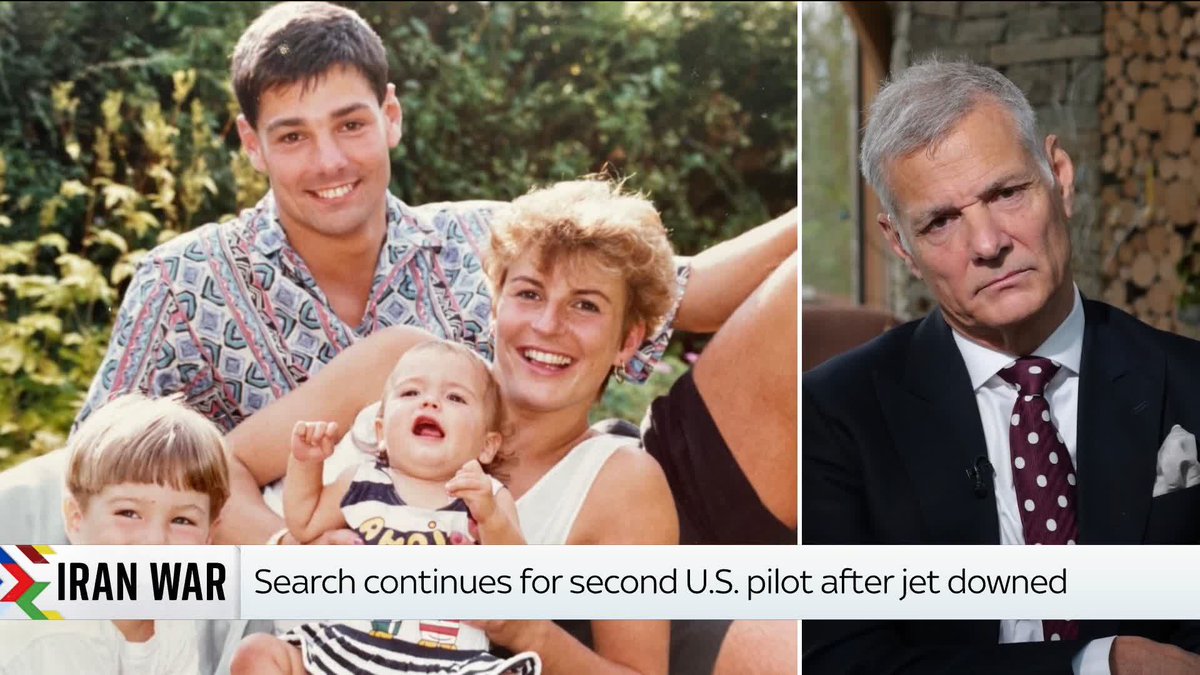 "It's a game of cat and mouse." Former RAF pilot John Peters, who was shot down during the Gulf War, says the search for a missing U.S. pilot is now a political game due to the leverage Iran would have if they find the pilot first. 📺 Sky 501