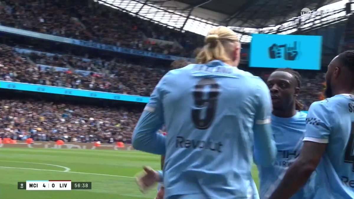 Erling Haaland secures his hat-trick 🎩 Man City at their very best! 📺 Watch live on TNT Sports on HBO Max