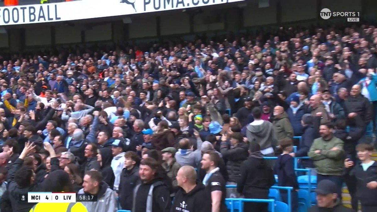 Liverpool fans have started to leave the away end after 58 minutes played 🏟️ 📺 Watch live on TNT Sports on HBO Max
