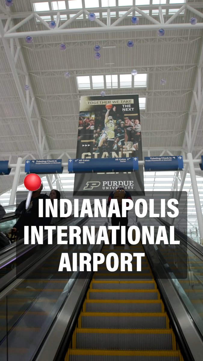 Getting your bag at the Indianapolis International Airport (IND) ... and a prize pack for making the most of your time in Indianapolis! 🛫 See how we welcomed NCAA Men's Final Four fans to the host city of the 2026 NCAA Men’s Final Four and our urban home. 🏀
