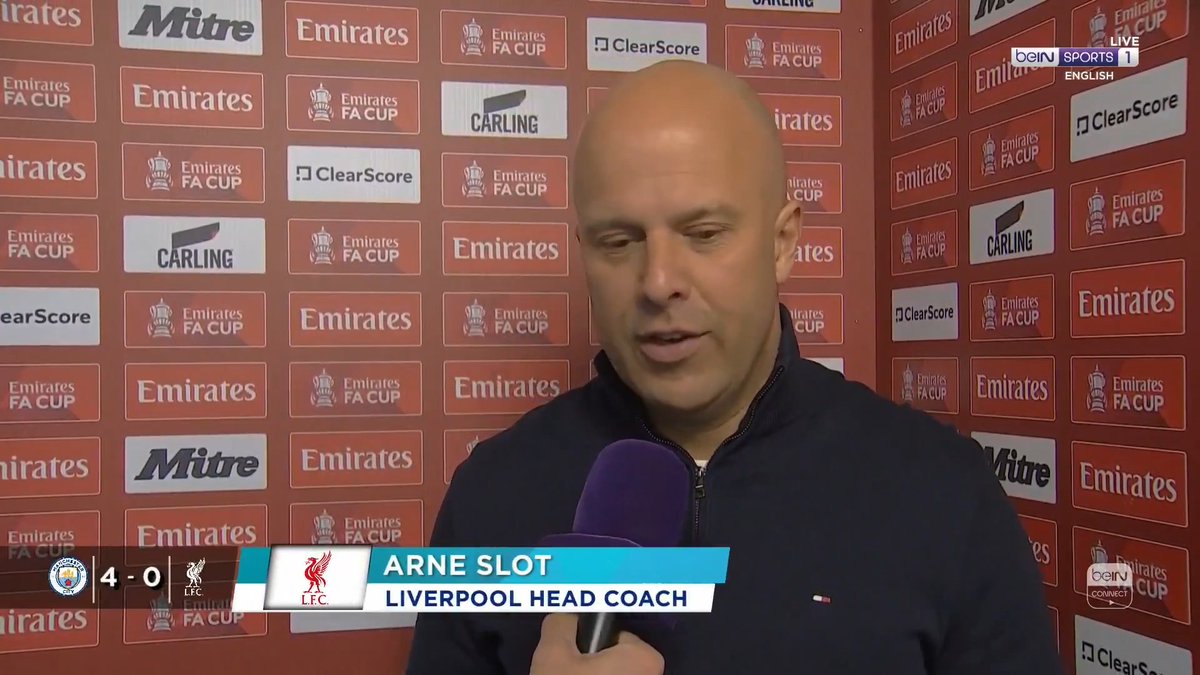 🗣️ "They deserve to see a better Liverpool than they saw today." Arne Slot reflects on Liverpool's Emirates FA Cup exit. 🎤 Ziad Mansour #FACup #LFC