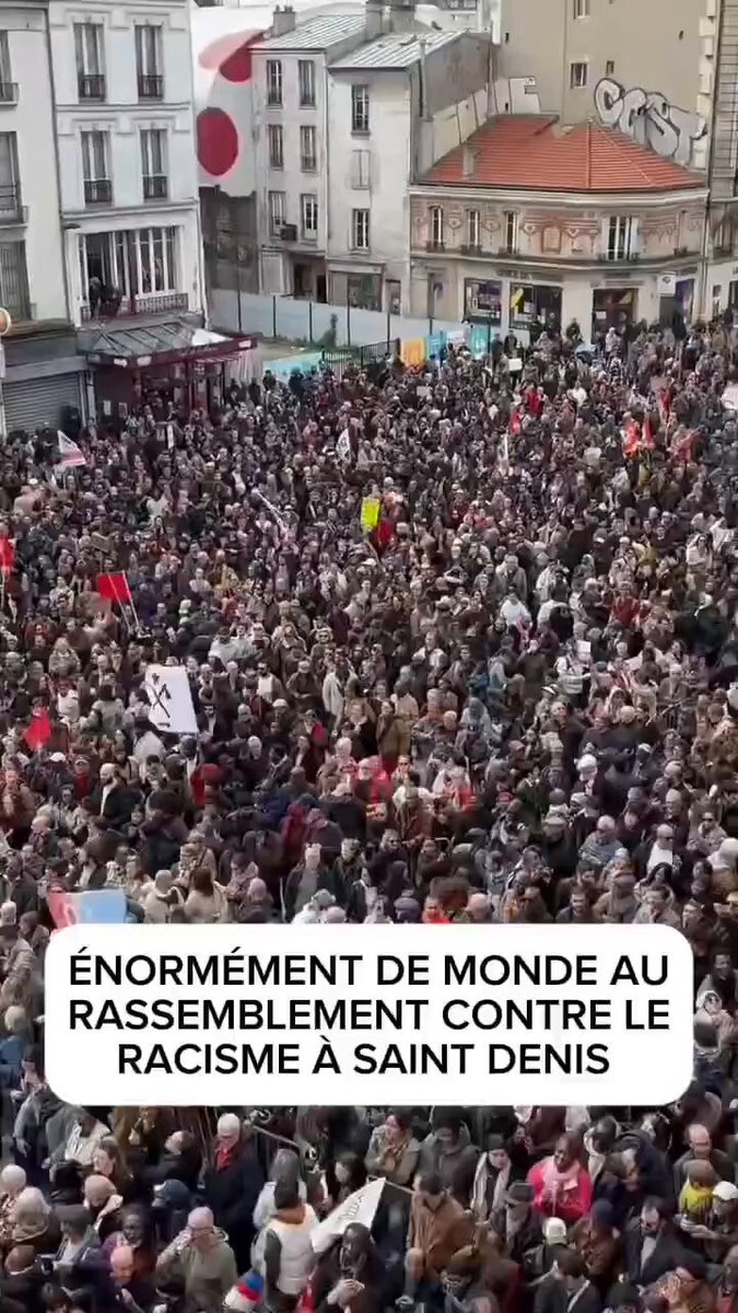 Démonstration de force antiraciste à Saint-Denis No pasaran ✊ 🎥Cerveaux non disponibles