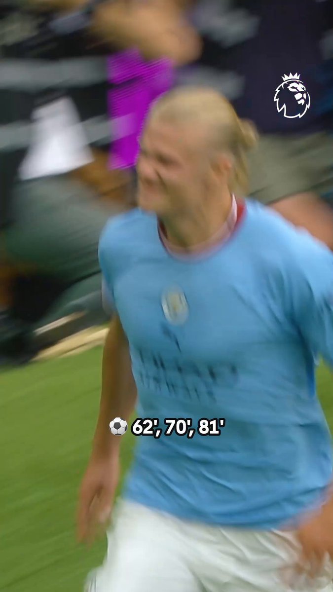 📅 27 August 2022, Erling Haaland’s first Manchester City hat-trick He now has 12 for the club 😲