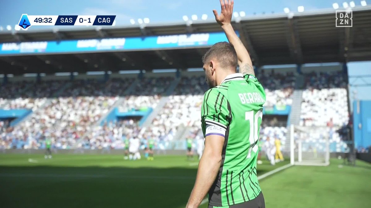 ⚽️ Ulisses Garcia 🇨🇭 𝗠𝗔𝗥𝗤𝗨𝗘 𝗦𝗢𝗡 𝗣𝗥𝗘𝗠𝗜𝗘𝗥 𝗕𝗨𝗧 en Serie A 🇮🇹. 💚🖤 Que d’anciens marseillais à Sassuolo : Bakola, Garcia, Koné… 😁 🎥 DAZN France