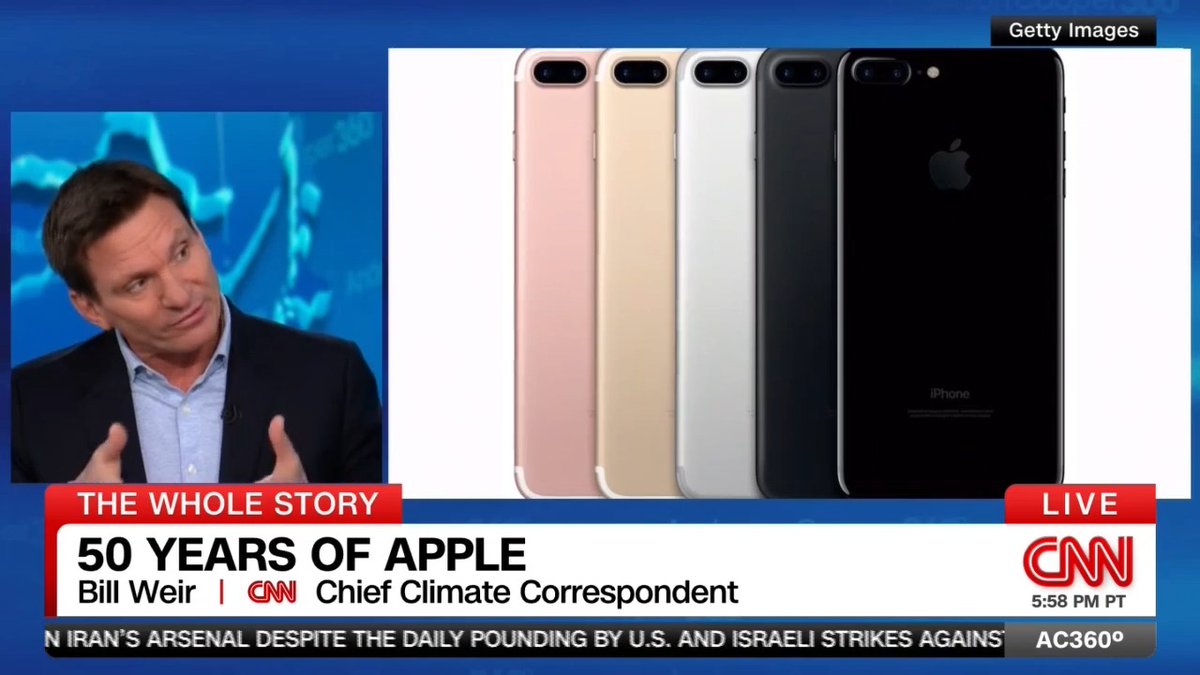 CNN's Bill Weir takes a fascinating look back at 50 years of Apple and how the tech giant has reshaped communication and our daily lives. Tonight at 10pm on The Whole Story.