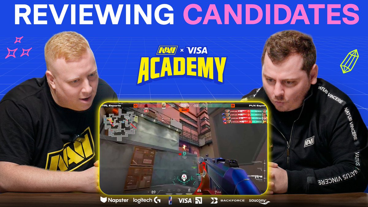 It's time to review the NAVI Visa Academy Candidates! And who better to do it than our Head Coach NAVI ANGE1 &amp; Fulltime Clip-farmer NAVI ardiis Full Video Here ⬇️