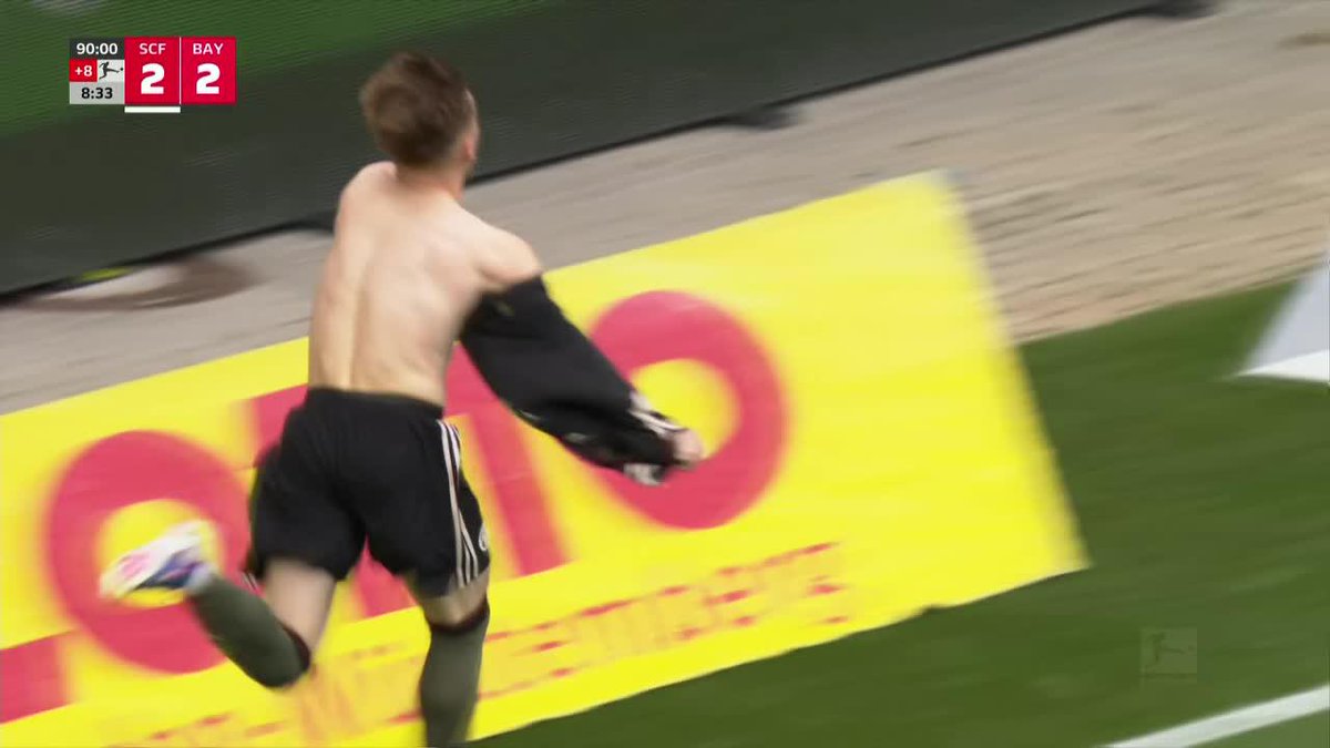 🤯🇩🇪 BAYERN MUNICH DA VUELTA EL 0-2 Y LE GANA AL FRIBURGO A LOS 99 MINUTOS CON ESTE GOL AGÓNICO DE LENNART KARL.