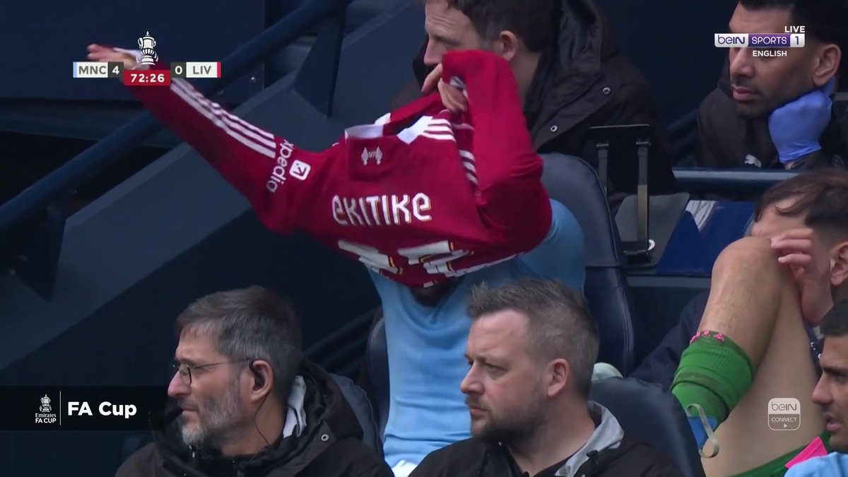 You don't give your shirt away, during a tie in which you have been demolished, while the game is still being played. The separation from what some players think is ok and what fans know to be insulting is becoming stratospheric.