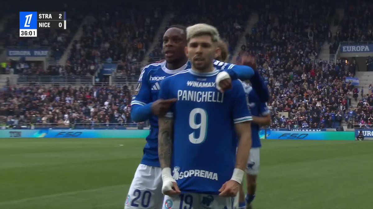 🥹🇵🇾🇦🇷 Julio Enciso metió el 2-0 del Estrasburgo vs Niza y SE LO DEDICÓ a Joaquín Panichelli.