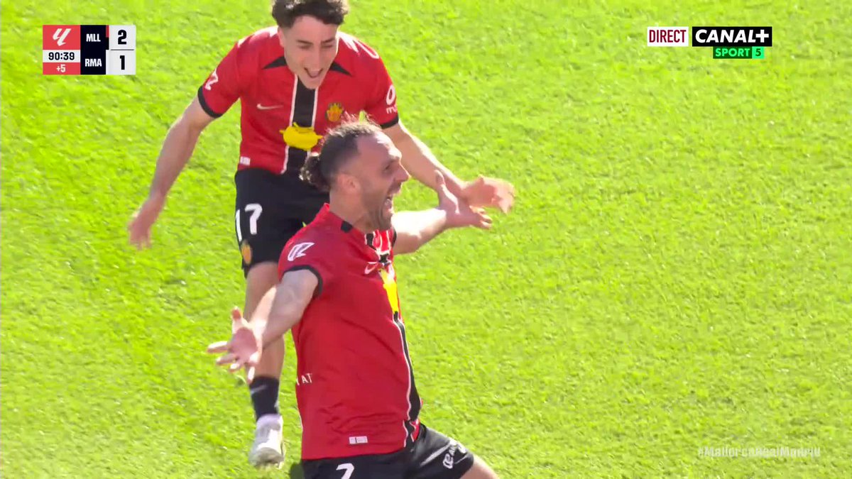 #LaLiga 🇪🇦 : Majorque fait tomber le Real Madrid avec ce superbe but de Muriqi, son 19e cette saison 😱⚽