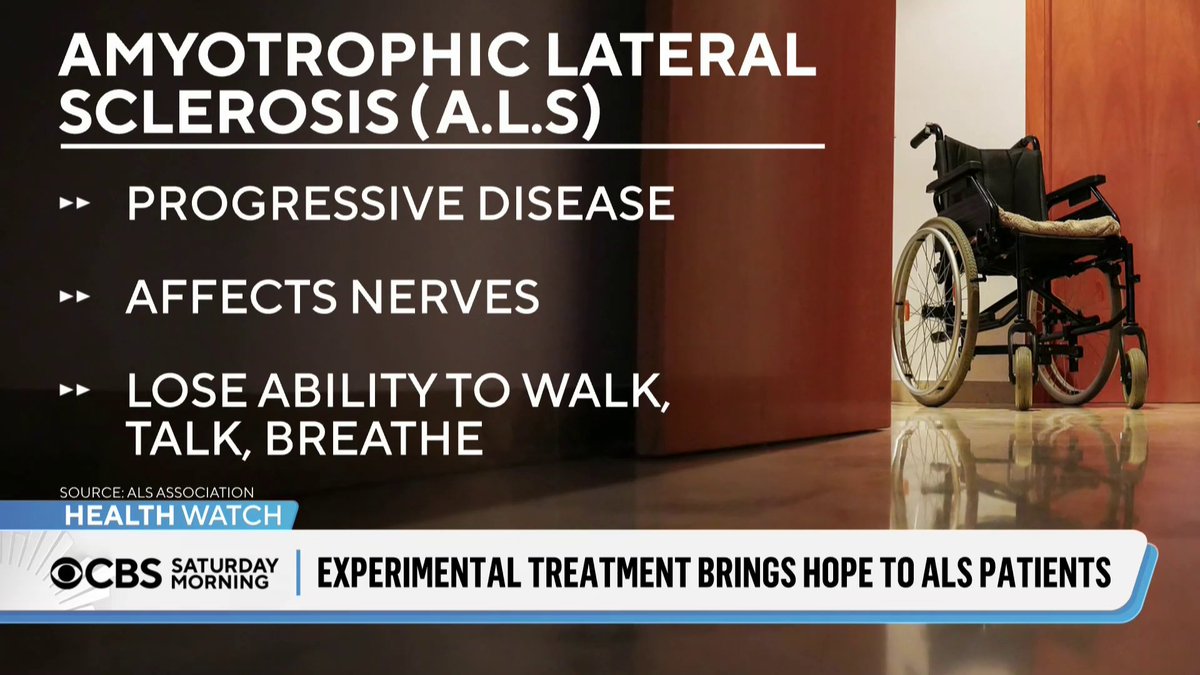 It's estimated about 35,000 people in the United States are living with ALS, also known as Lou Gehrig's Disease. There is no cure. but there might be real progress in preventing it. CBS News Chief Medical Correspondent Jonathan LaPook, M.D has that story.