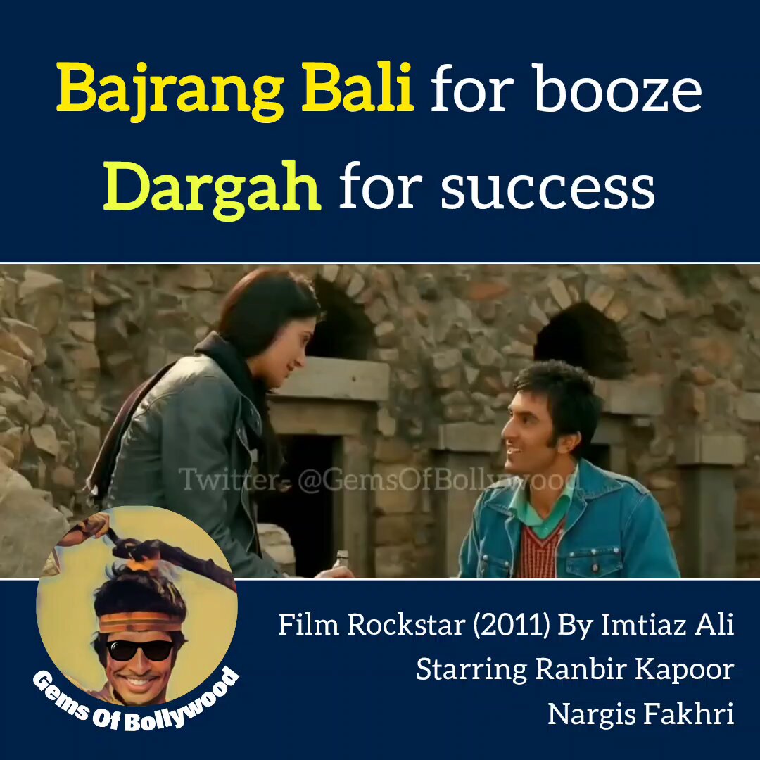 In Rockstar, Urduwood's Big Beef Guy gulps down alcohol while taking Bajrang Bali's name, but bows at a Dargah for success. Now he will play Bhagwan Ram in white man's colonial Ramayan