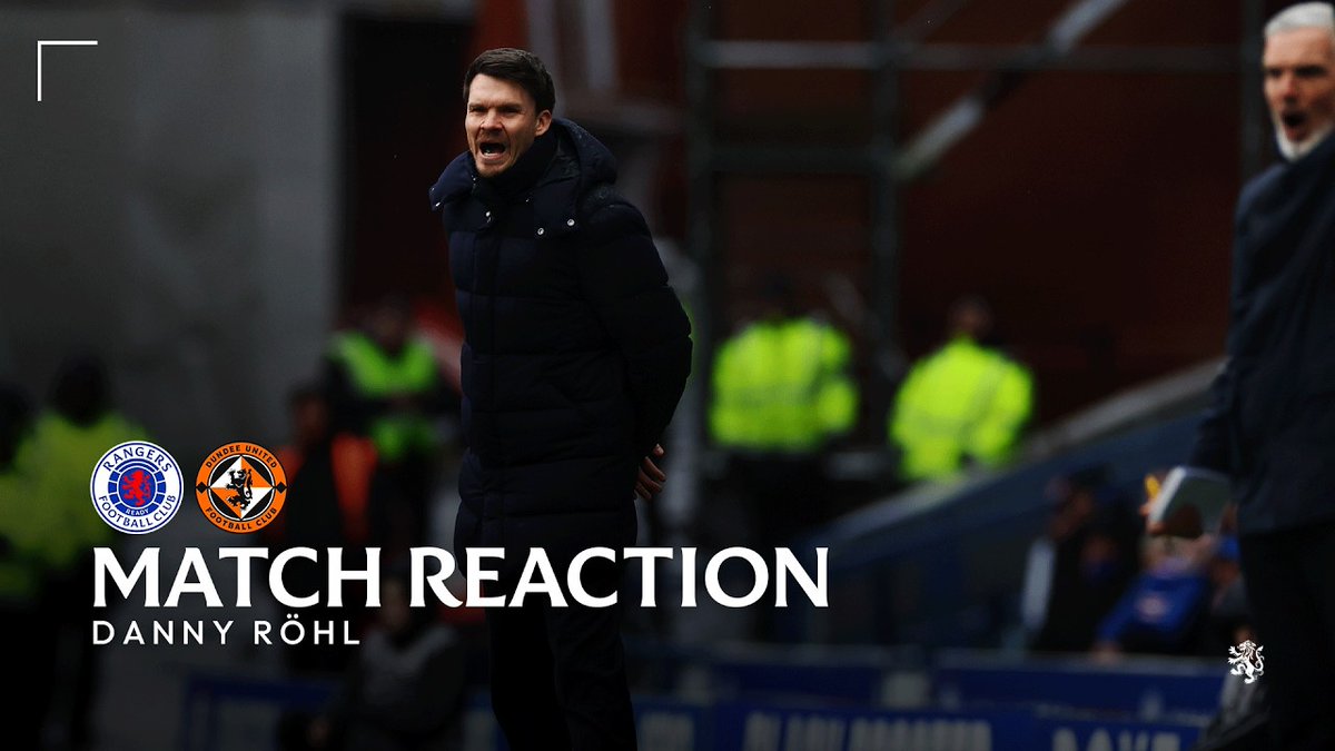 🎙️ Danny Röhl highlighted the importance of delivering today’s result, the atmosphere created by the support and the belief within the squad in his post match interview with RangersTV.