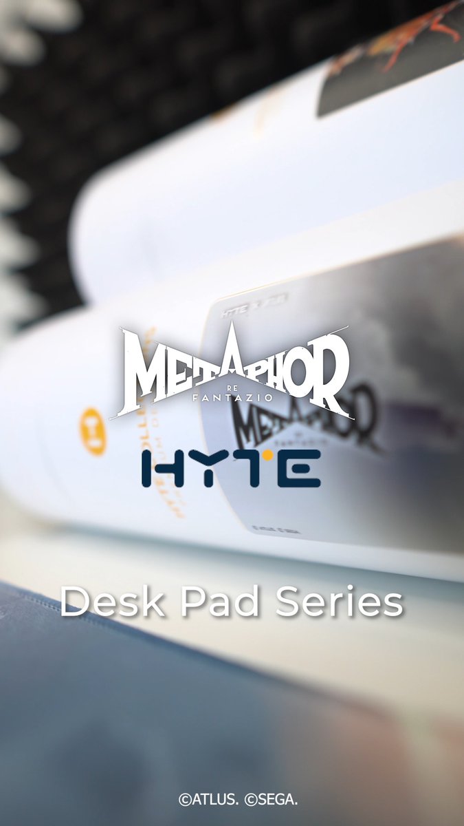Which desk pad are you picking for your Squad Battles? ⚔️ Check out these Metaphor: ReFantazio Desk Pads at HYTE! ➡️