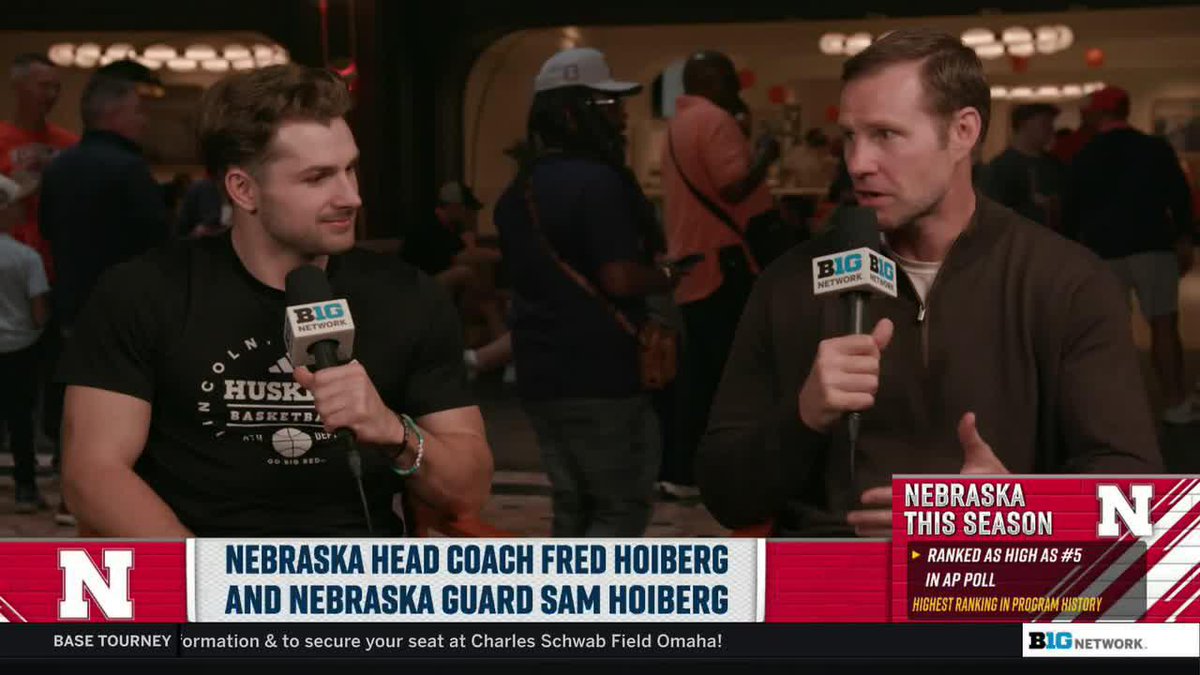 "I'll never forget that feeling of getting that tournament win." Fred Hoiberg and Sam Hoiberg catch up with Dave Revsine to discuss Nebraska Men's Basketball's unforgettable season and historic #MarchMadness. #MFinalFour