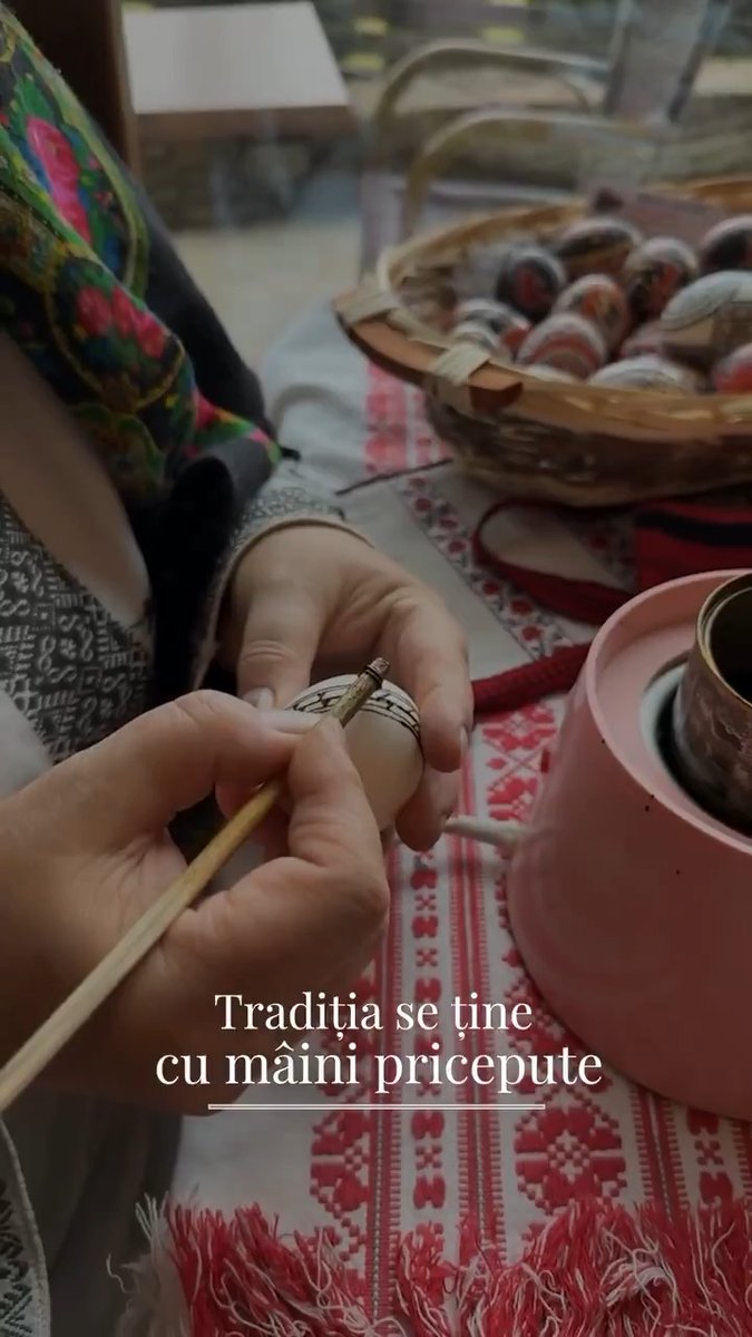The beauty of tradition 🇷🇴 A craft with roots reaching back over 2,000 years. In Romania, Easter eggs are 'written' by hand with wax and color, each one becoming a tiny piece of living heritage.