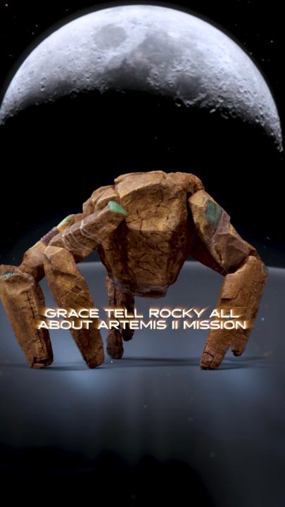 Let's all send a virtual fist bump to the #ArtemisII crew From Rocky and all of us "return to home Earth comfortable safe!" #ProjectHailMary