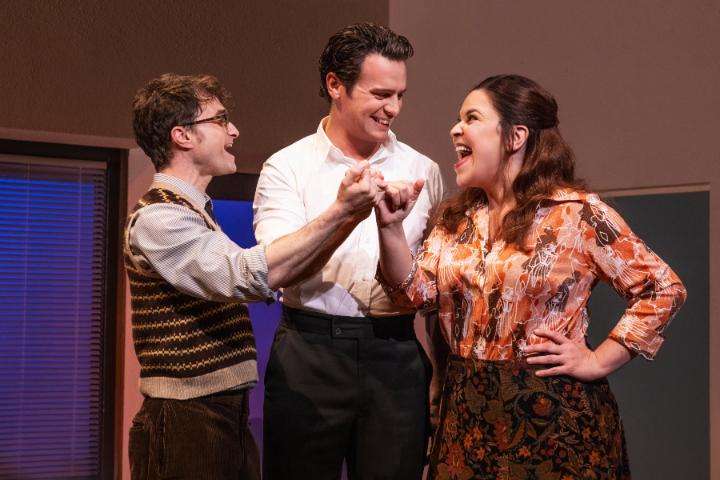 You can officially watch Jonathan Groff, Daniel Radcliffe, and Lindsay Mendez in Stephen Sondheim's MERRILY WE ROLL ALONG as many times as you want. Now on Netflix.