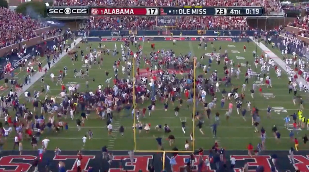 2014 #1 Alabama vs #11 Ole Miss The Rebels were the ONLY SEC team to defeat the Crimson Tide.
