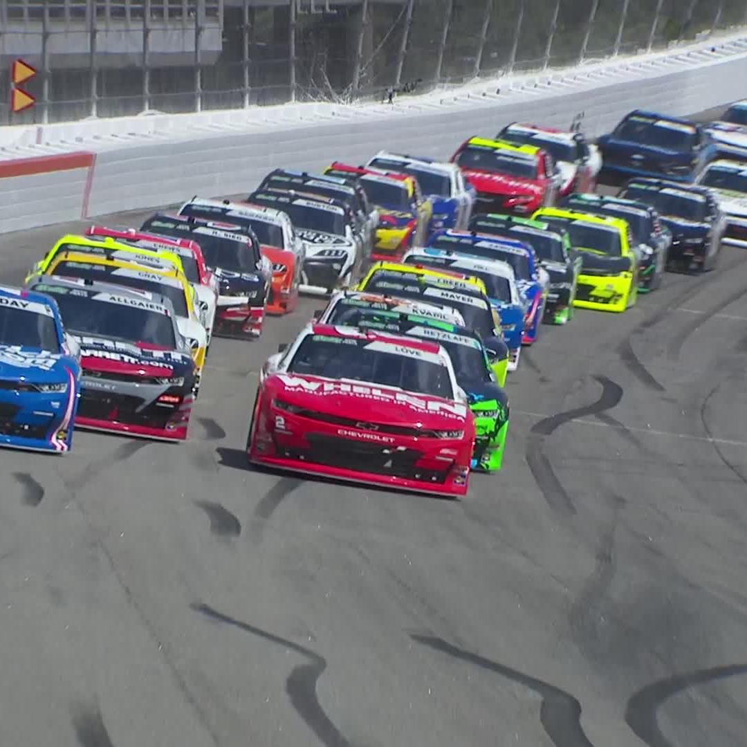 The chase for the checkered flag starts right now! We're underway at Rockingham Speedway, live on The CW Sports!