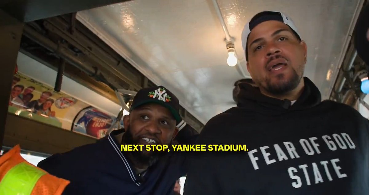 CC Sabathia: “That guy got a Met jersey on out there.” Dellin Betances: “Don’t let him in.”