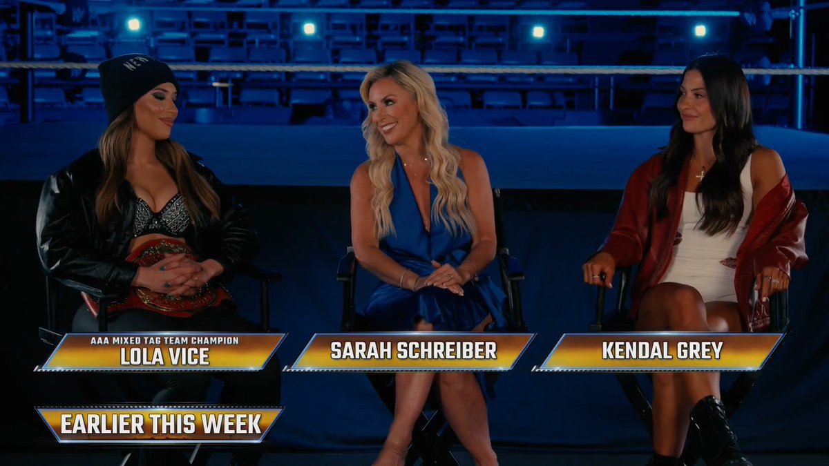 Earlier this week, Sarah Schreiber sat down with both Valerie Loureda and Kendal Grey before they vie for the NXT Women's Championship against Jacy Jayne TONIGHT at #StandAndDeliver. 7 ET/4 PT ▶️: