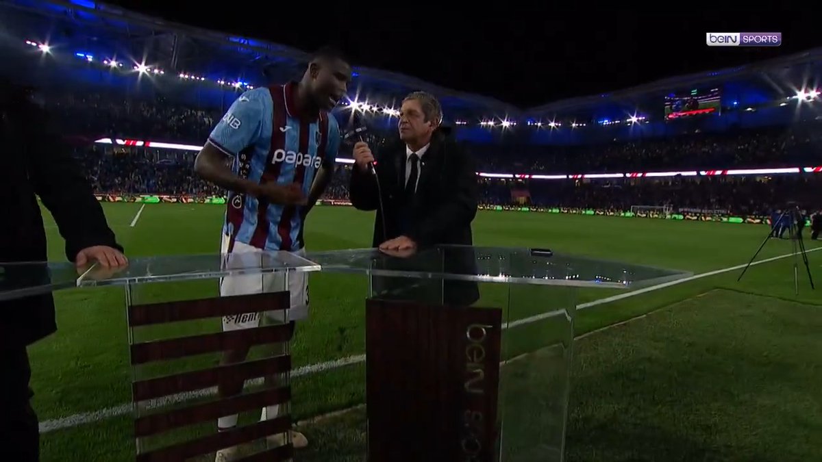 💪 "Kazanmak için her şeyi ortaya koyduk." 👀 "Her maçı kazanmak için sahaya çıkacağız." 🗣️ Trabzonspor'un yıldız golcüsü Paul Onuachu, mücadelenin ardından Güntekin Onay'ın sorularını yanıtladı! #beINSPORTS