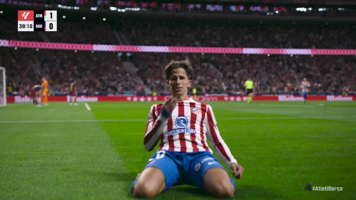 GIULIANO PUTS ATLETI AHEAD VS. BARCA! WHAT AN ASSIST BY LENGLET 💥