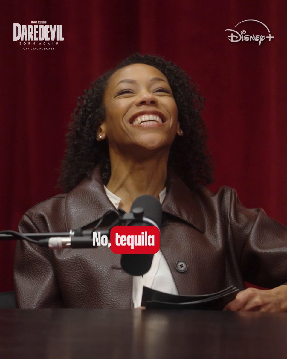 Nikki M. James on Kirsten McDuffie's drink of choice 🥃 🎧 Daredevil: Born Again Official Podcast — now streaming on Disney+ and Marvel's YouTube.