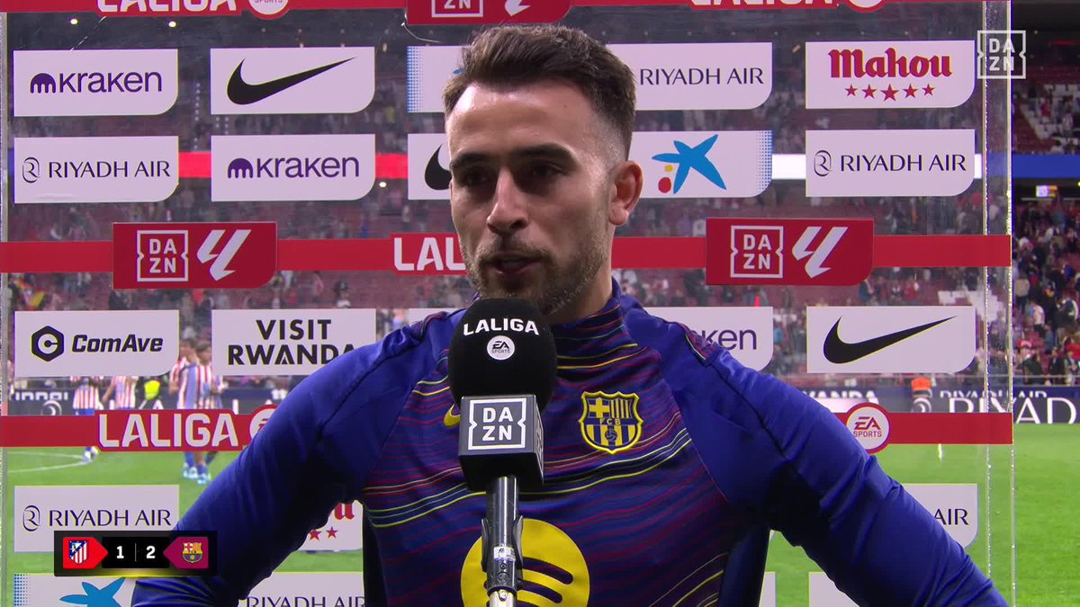 🗣️ "Algunos dirán que han salido a regalarnos el partido, pero ha tocado sufrirlo" Las palabras de Eric García en DAZN tras un triunfo clave del Barça en el Metropolitano #LALIGAenDAZN ⚽️