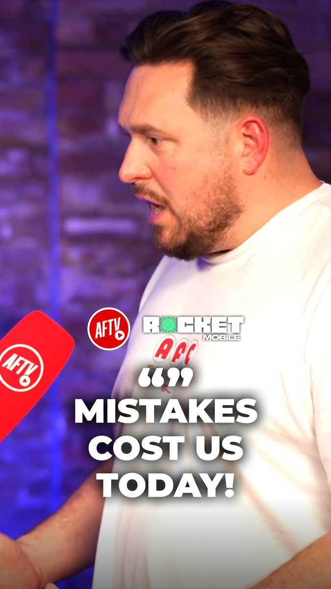 Our mistakes cost us today! 😠 Get unlimited data, calls and texts for just £16 a month with Rocket Mobile. Switch now 👉 #ad UK only. T&Cs apply. #FanCams #Arsenal #AFTV