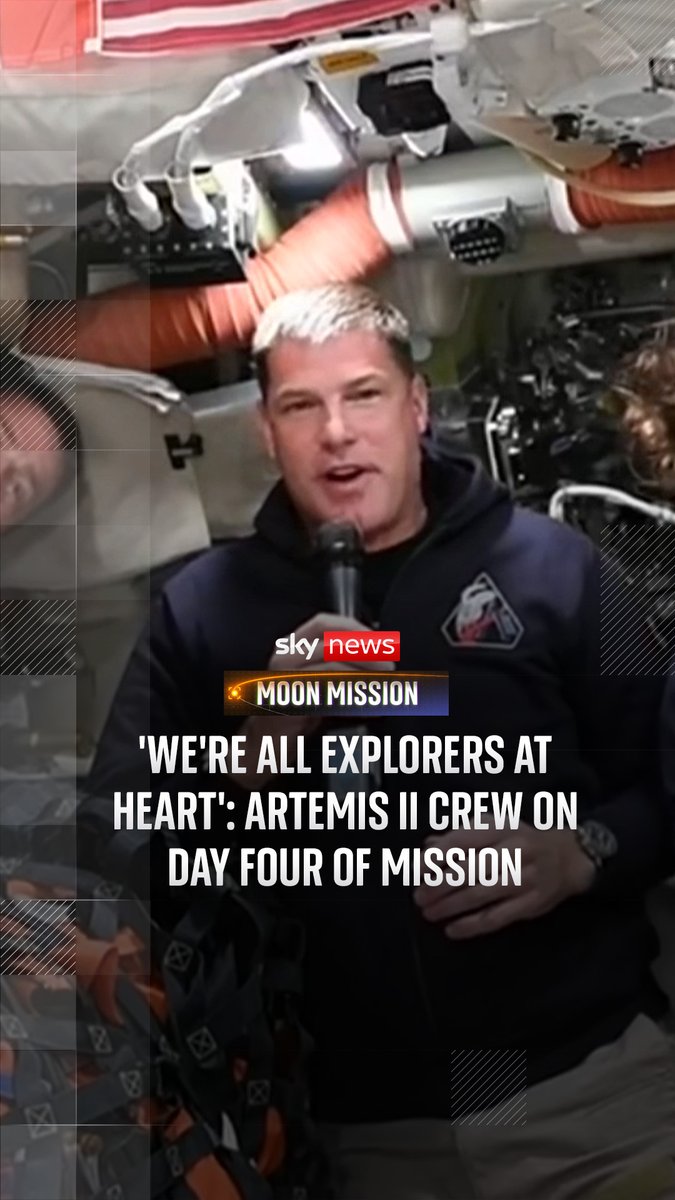 The Artemis II crew take questions from NASA ground staff on day four of their mission to the moon, including a request for their Easter messages to the world ⬇️