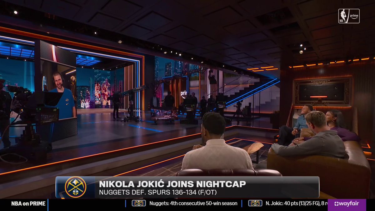 Joker having a blast on Nightcap 🙌 #NBAonPrime