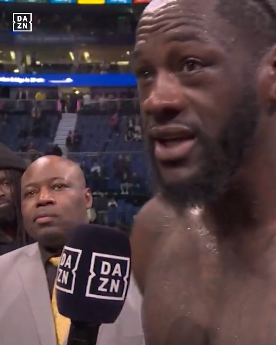"I want him to live for his kids." Deontay Wilder displays the upmost sportsmanship for Derek Chisora 👏