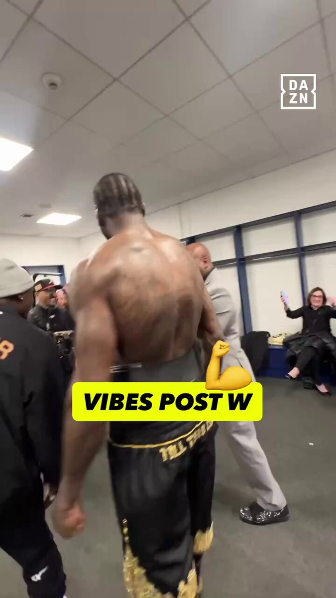 Post-fight vibes Deontay Wilder #ChisoraWilder