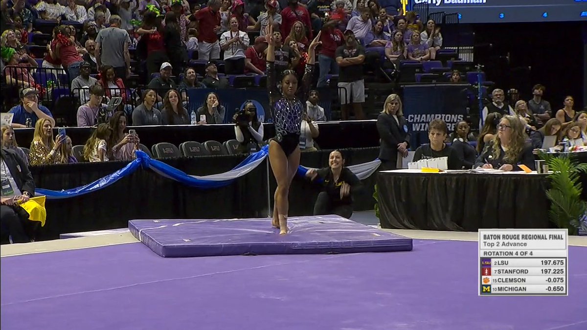 KALIYA LINCOLN IS PERFECT 🌟 She gets the perfect score on floor for the first time in her career 👏