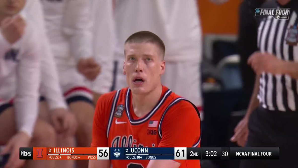 BEN HUMRICHOUS FROM DEEP. 5-point game! 📺 TBS, truTV, March Madness Live