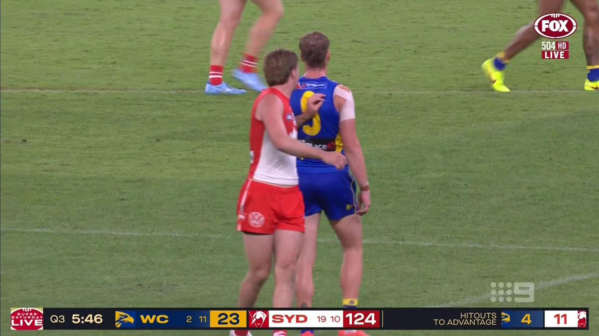"I was a bit frustrated watching this... there wasn't much help for Harley Reid." Rory Sloane was disappointed senior Eagles players didn't give more support to the young gun as he copped a tag from Sydney's James Jordon. #9AFLSFS | Watch on 9 &amp; 9Now 🖥️