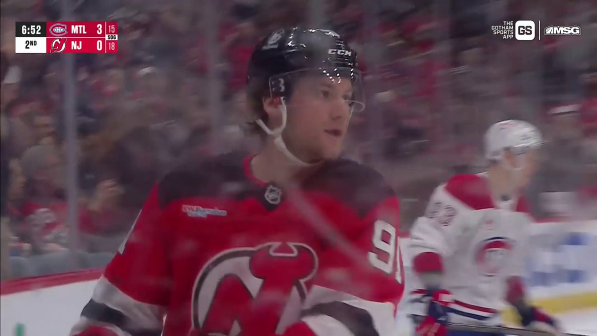 That shot was nasty! 😮‍💨 Dawson Mercer lights the lamp for the New Jersey Devils! 📺: Sportsnet &amp; TVA Sports ➡️