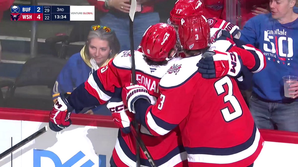 Ryan Leonard from Cole Hutson! 🚀 Get used to hearing that, Washington Capitals fans!